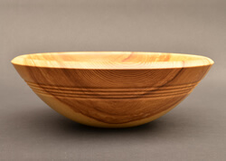 Beaded ash bowl turned by Dennis Curtis.
